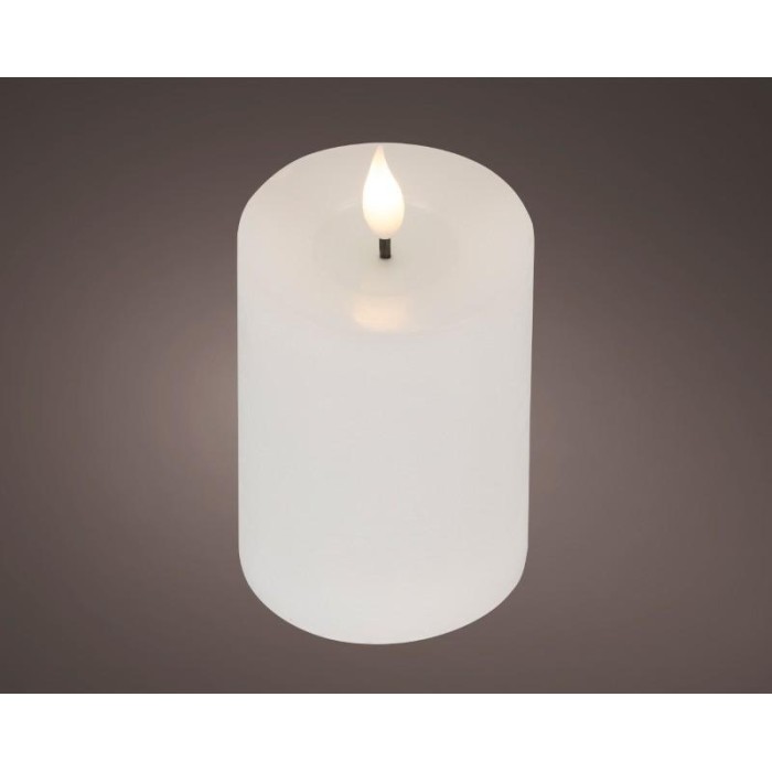 CANDELA LED BIANCA H.13.5 D.7.5